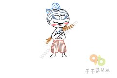 怎么画廉颇简笔画图片