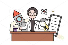 科学家简笔画怎么画