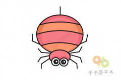 幼儿宝宝启蒙画蜘蛛的画法