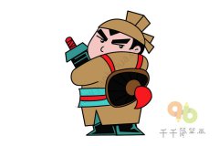 怎么画水浒人物杨志简笔画