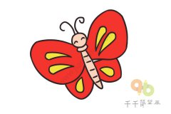 教你画  蝴蝶简笔画步骤图