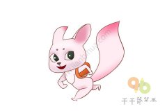 熊熊乐园兔子简笔画步骤图