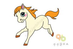 幼儿宝宝启蒙画马的画法大全