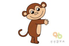 猴子简笔画的画法