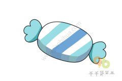 水果硬糖简笔画