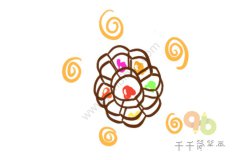 漂亮小花简笔画