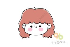 教你画小女孩头像简笔画图片