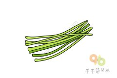 长豆角简笔画怎么画