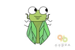 教你画 蝉简笔画图片