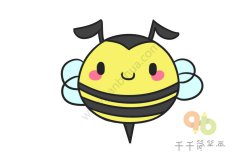 嗡嗡嗡的小蜜蜂简笔画大全