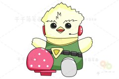 巴塔木特工队 艾比简笔画