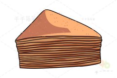 福州特色面点 千页糕简笔画