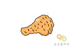 炸鸡腿简笔画画法