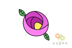 漂亮的花朵简笔画画法