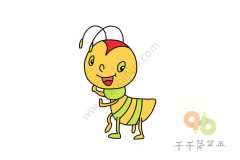 开心的蚂蚁简笔画图片