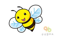 可爱的小蜜蜂简笔画画法