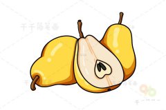 香蕉梨简笔画