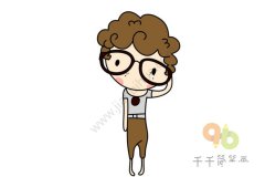 教你画迷茫的男孩简笔画