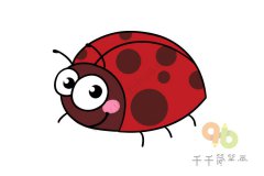机灵的七星瓢虫简笔画