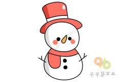 教你画雪人简笔画 简单好画