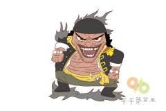 海贼王 马歇尔·D·蒂奇简笔画