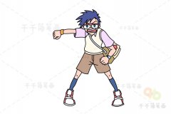 数码宝贝 城户助简笔画
