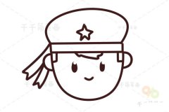 海军头像简笔画
