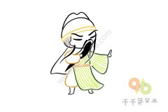 教你画关羽简笔画图片