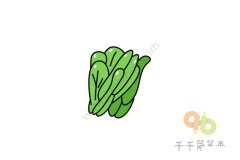 油菜简笔画步骤图