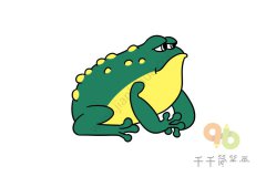 幼儿简笔画蟾蜍的画法