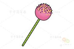 棒棒糖简笔画图片