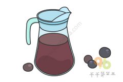 酸梅汤简笔画画法