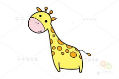 怎么画长颈鹿简笔画图片