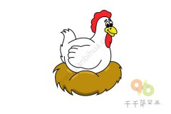 母鸡简笔画怎么画