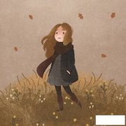 田野上的小女孩简笔画