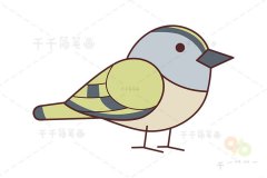 戴菊简笔画