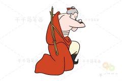 战国时期赵国名将 廉颇简笔画