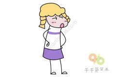 漂亮的李黎简笔画 米小圈系列