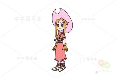 数码宝贝 太刀川美美简笔画
