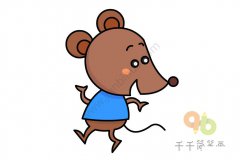 机灵的小老鼠简笔画