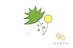 黄色的野花花蕊简笔画