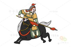 明朝抗倭名将 戚继光简笔画