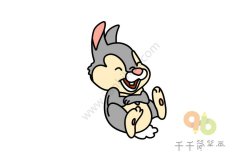 小鹿斑比 大笑的桑普简笔画图片
