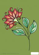 神秘花园简笔画