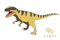恐龙世界之马普龙简笔画