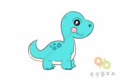 恐龙世界的小恐龙简笔画