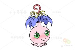 数码宝贝 比高兽简笔画