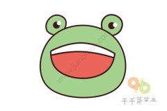 小青蛙头像简笔画图片