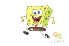 海绵宝宝简笔画步骤图