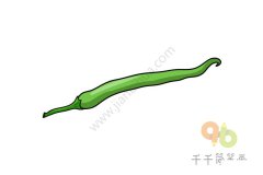 线线辣椒简笔画步骤图